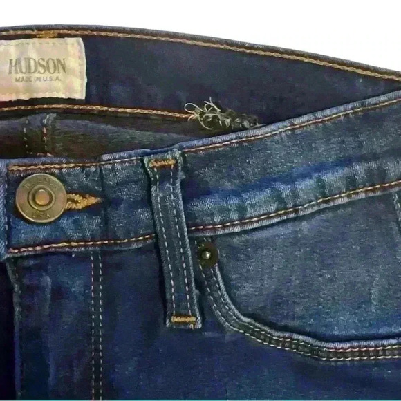 Hudson Nico Midrise Super Skinny Jeans 24 w/ flaw - Picture 8 of 12
